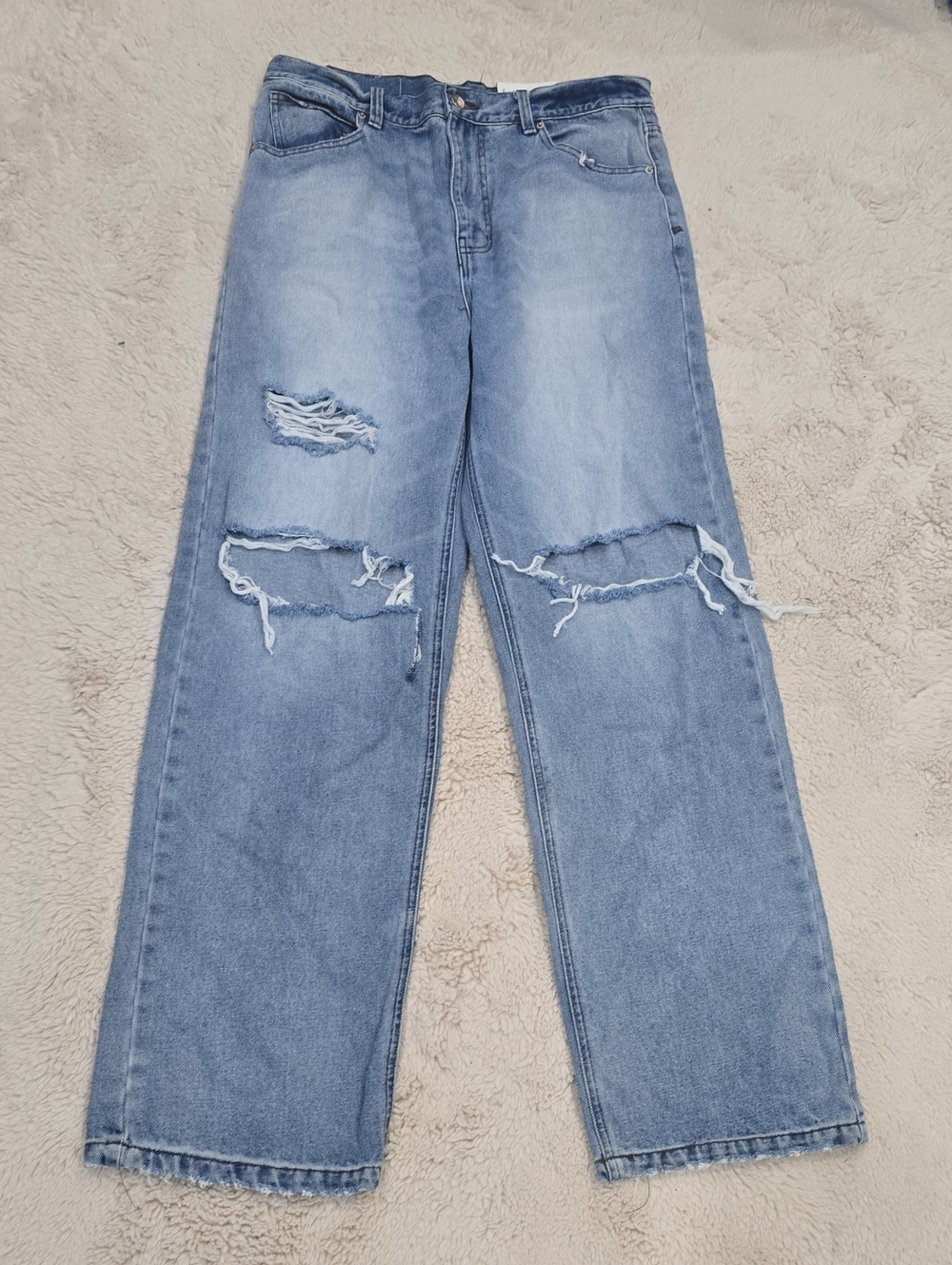 BDG Light Blue Distressed Straight-Leg Women’s Jeans